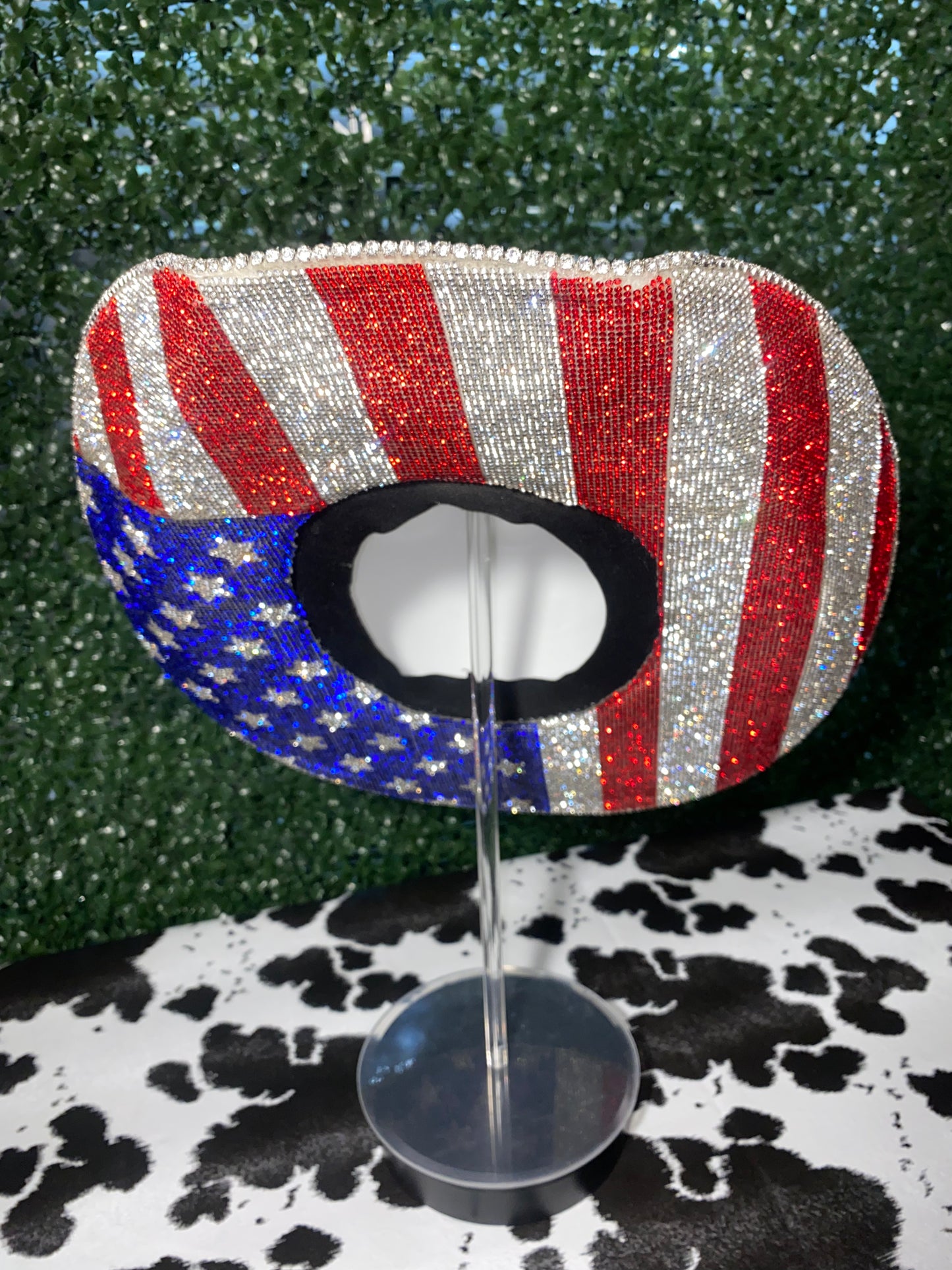 American Flag Rhinestone Hat