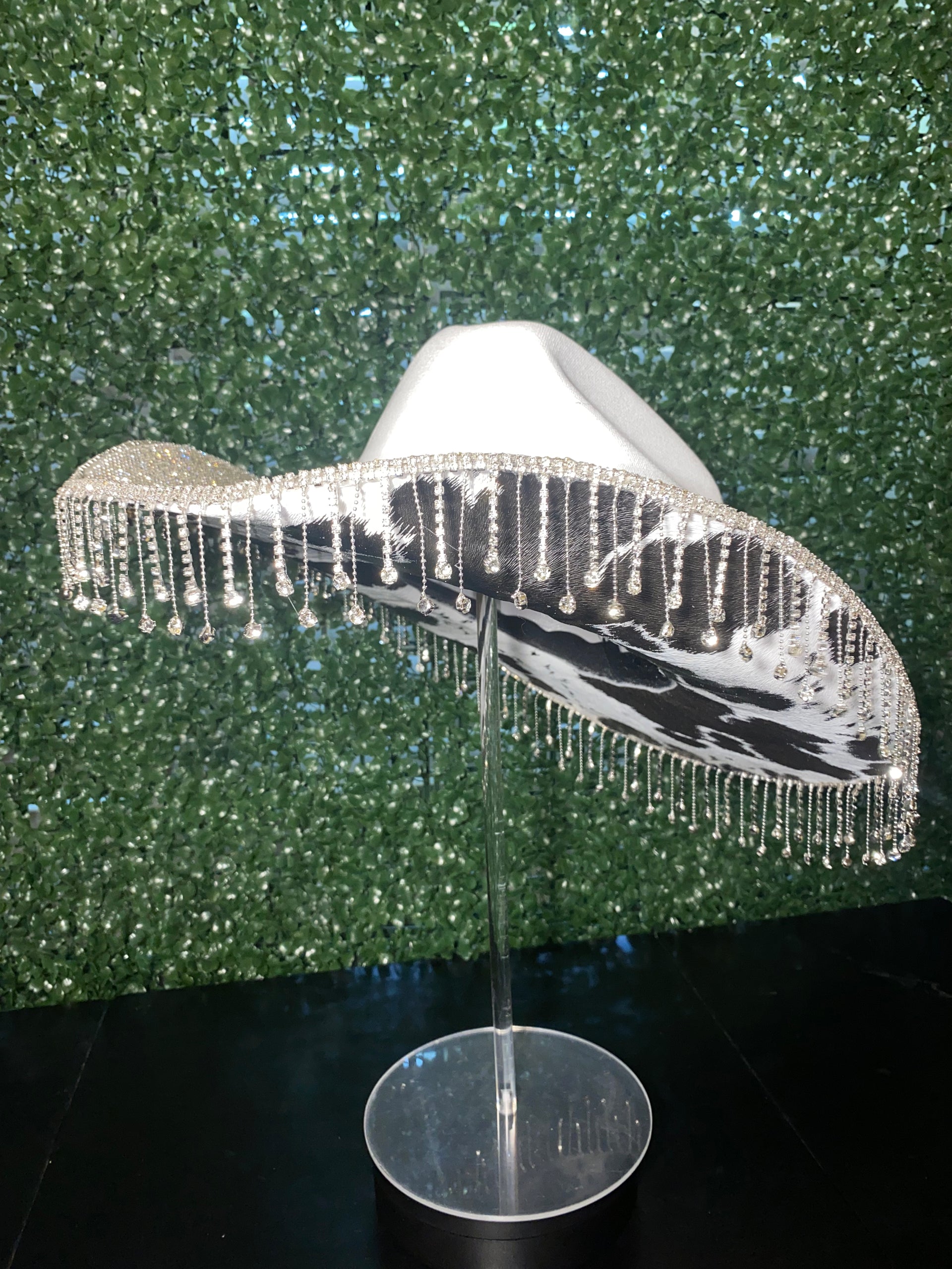 Urban Outfitters Mirrored Cowboy Hat Rhinestone Crystal Western Festival Hat IMG_9409_4efc3b05-0211-418f-  main image 2
